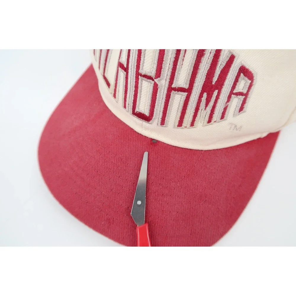 Vintage Alabama Crimson Tide Snapback Hat Mens OSFA Cream Red Big Al Elephant